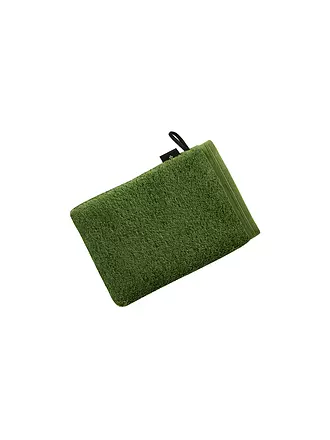 VOSSEN | Guanto da bagno VEGAN LIFE 16x22cm Pepplestone | dunkelgrün